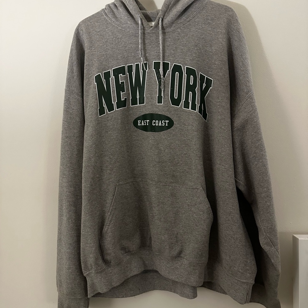 Gray New York Hoodie